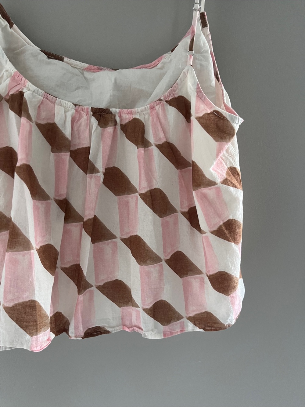 Banana Republic Pink and Brown  Spaghetti Strap Tank Top - Picture 10 of 12